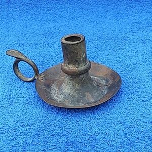 Vintage metal candle holder